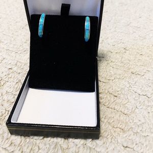 Turquoise Hoop Earrings
